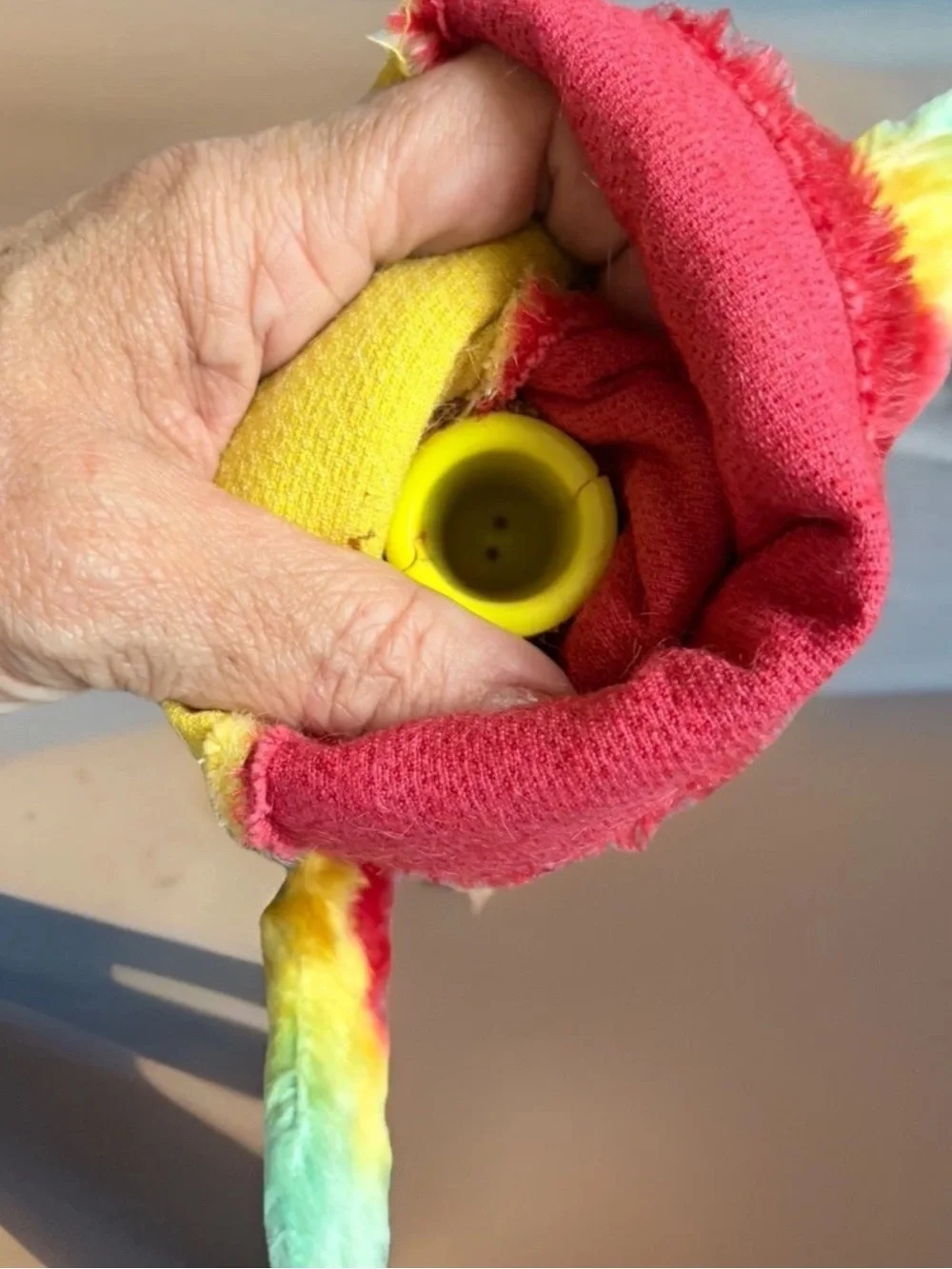 Vintage STEIFF Parrot Hand Puppet 1968-1977 Lora Red Macaw Mohair Bird EUC